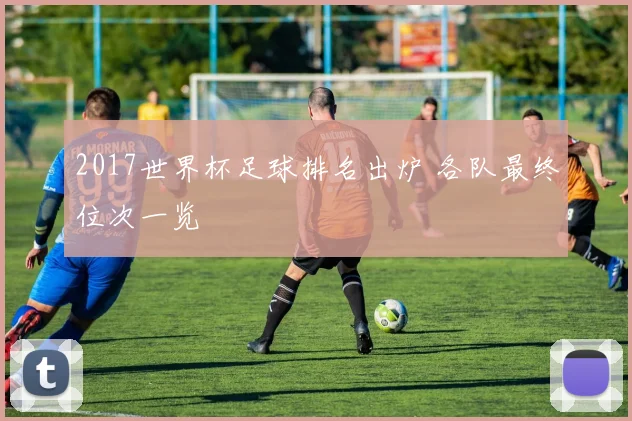 2017世界杯足球排名出炉 各队最终位次一览